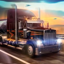 Скачать Truck Simulator USA на Андроид - Взлом Все Открыто
