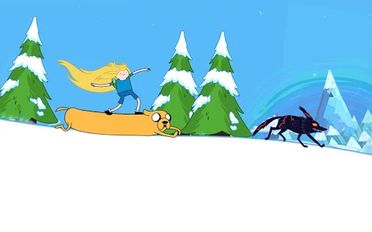 Скачать Ski Safari: Adventure Time на Андроид - Взлом Много Монет