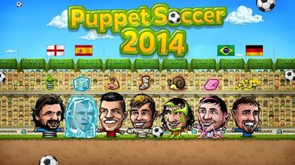 Скачать Puppet Soccer 2014 - футбол на Андроид - Взлом Бесконечные деньги