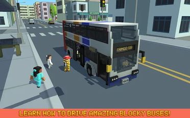 Скачать Г-н Блочный Городской автобус на Андроид - Взлом Много Монет