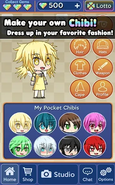 Pocket Chibi - Anime Dress Up (Покет Чиби)  [МОД Бесконечные деньги] Screenshot 2