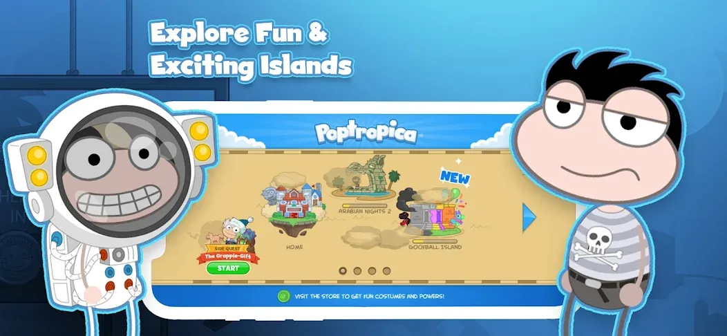 Poptropica: Fun Kids Adventure (Поптропика)  [МОД Все открыто] Screenshot 1