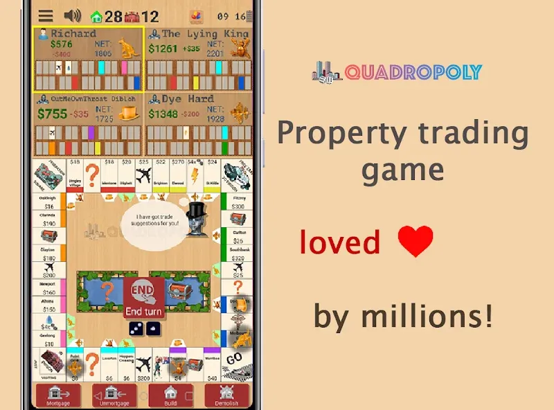Quadropoly - Classic Business  [МОД Меню] Screenshot 1