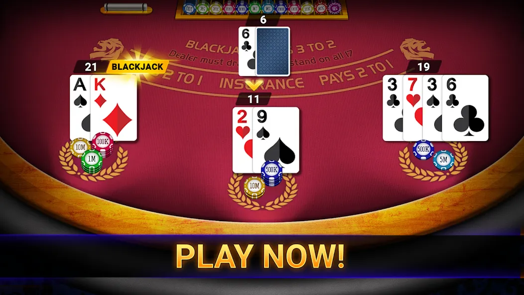 Blackjack 21: online casino (Блэкджек 21)  [МОД Много монет] Screenshot 3