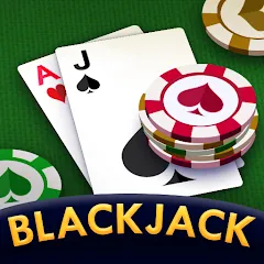 Взломанная Blackjack 21: online casino (Блэкджек 21)  [МОД Много монет] - полная версия apk на Андроид
