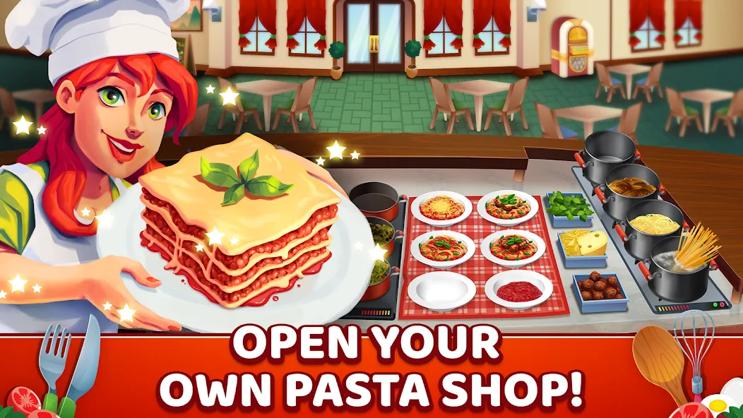 My Pasta Shop: Cooking Game (Мой Паста Шоп)  [МОД Много монет] Screenshot 1