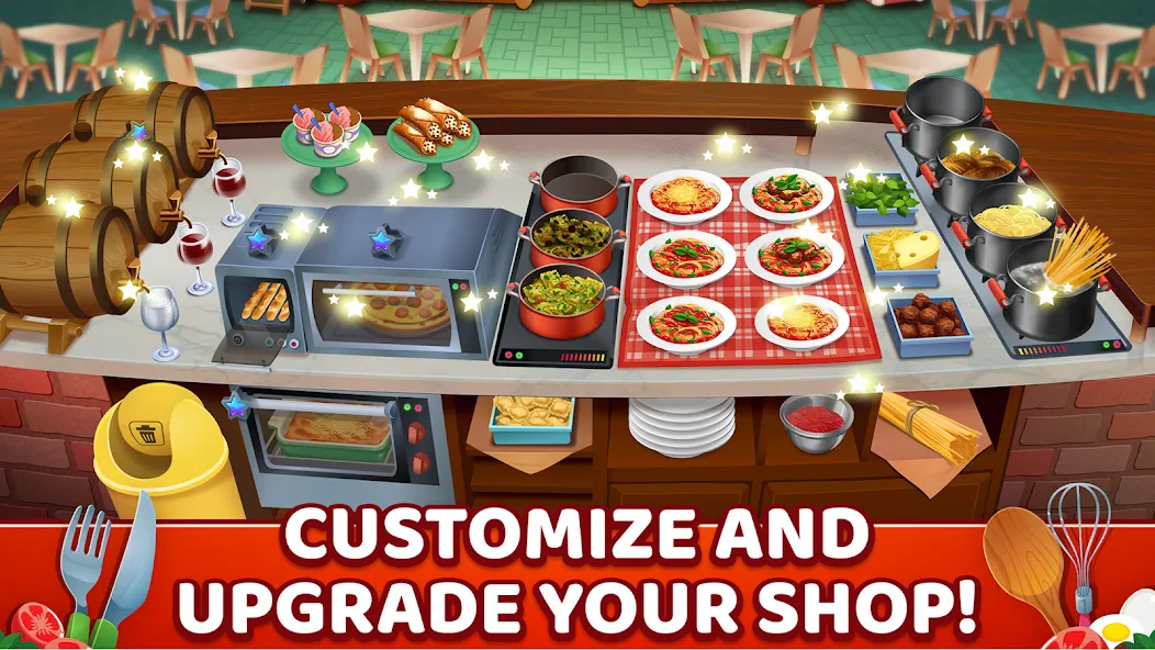 My Pasta Shop: Cooking Game (Мой Паста Шоп)  [МОД Много монет] Screenshot 4