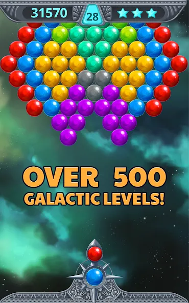 Bubble Shooter Space (Бубль шутер спейс)  [МОД Все открыто] Screenshot 1
