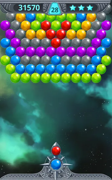Bubble Shooter Space (Бубль шутер спейс)  [МОД Все открыто] Screenshot 5