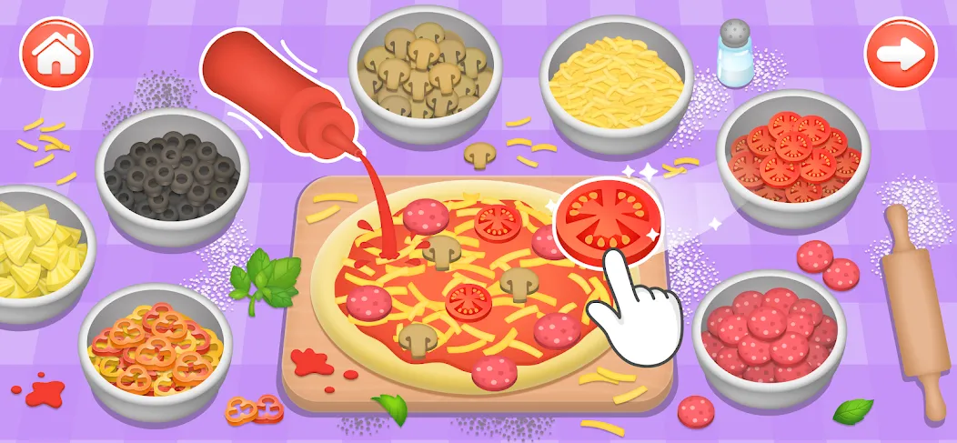 Kids Cooking Games 2+ Year Old  [МОД Много денег] Screenshot 1