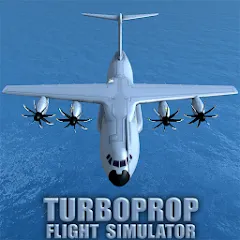 Скачать взлом Turboprop Flight Simulator (Турбовинтовой симулятор полета 3D)  [МОД Бесконечные монеты] - стабильная версия apk на Андроид