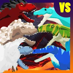 Скачать взлом T-Rex Fights More Dinosaurs  [МОД Unlimited Money] - полная версия apk на Андроид