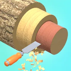 Скачать взломанную Wood Turning 3D - Carving Game  [МОД Menu] - последняя версия apk на Андроид