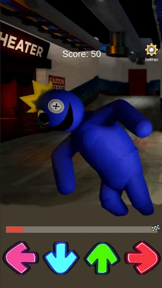 FNF Rainbov Blue Mod Test (ФНФ Радуга Синий Мод Тест)  [МОД Mega Pack] Screenshot 2