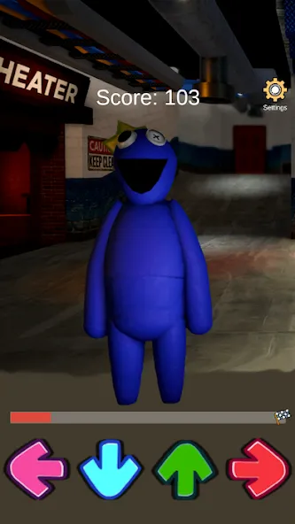 FNF Rainbov Blue Mod Test (ФНФ Радуга Синий Мод Тест)  [МОД Mega Pack] Screenshot 4