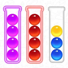Взломанная Ball Sort - Color Puzzle Game (Болл Сорт)  [МОД Все открыто] - стабильная версия apk на Андроид
