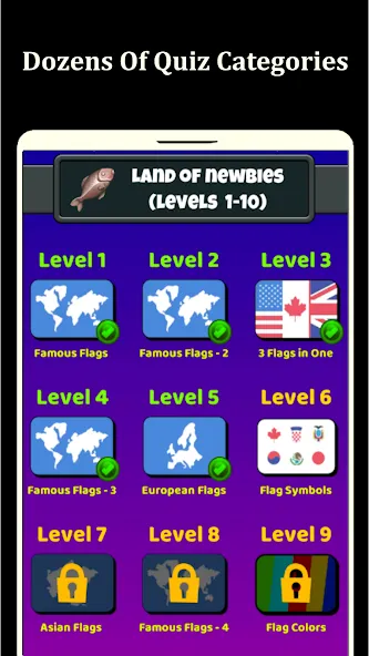World Flags Quiz Game (Ворлд Флагс Квиз Гейм)  [МОД Mega Pack] Screenshot 5