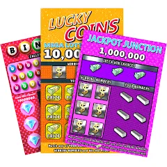 Скачать взломанную Scratch Off Lottery Casino (Скретч Офф Лотерейное Казино)  [МОД Много денег] - полная версия apk на Андроид