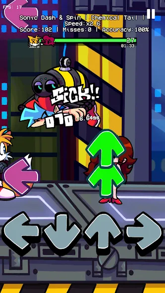 Dashin Spin Rhythm Battle (ФНФ Дэшин Спин Музик Мод)  [МОД Menu] Screenshot 3