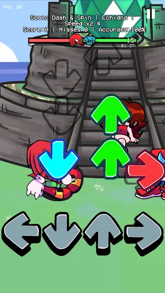 Dashin Spin Rhythm Battle (ФНФ Дэшин Спин Музик Мод)  [МОД Menu] Screenshot 4