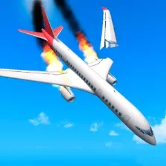 Взломанная Plane Crash: Flight Simulator (Плейн Краш)  [МОД Много монет] - стабильная версия apk на Андроид