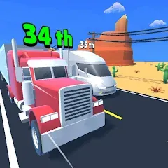 Скачать взлом Idle Truck Racing : Cybertruck (Айдл Трак Рейсинг)  [МОД Menu] - последняя версия apk на Андроид