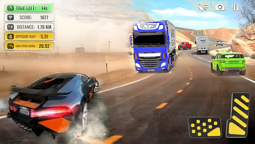 Car Highway Racing for Speed (Трафик Рейсер Трафик игры)  [МОД Много монет] Screenshot 4