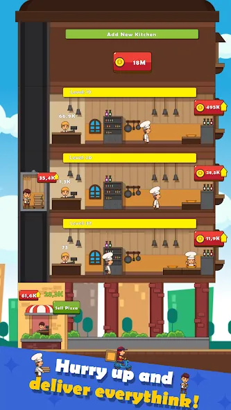 Pizza Tower: Idle Tycoon (Пицца Тауэр)  [МОД Unlocked] Screenshot 3