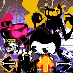 Скачать взломанную Indie Battle Music Cross Fight (ФНФ Инди Кросс Ван Мод)  [МОД Меню] - стабильная версия apk на Андроид