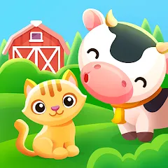 Взломанная Animal sounds games for babies  [МОД Все открыто] - последняя версия apk на Андроид