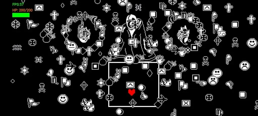 BattleTale boss fight fangame (Батлтейл боссбитва  фэнгейм)  [МОД Меню] Screenshot 3