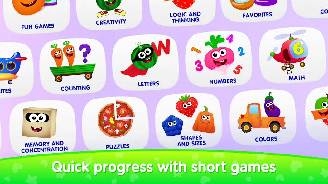 Educational games for kids 2-4  [МОД Бесконечные монеты] Screenshot 1