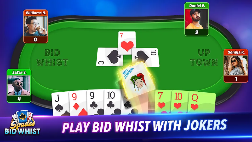 Spades: Bid Whist Classic Game (Бид Вист Классик)  [МОД Меню] Screenshot 4