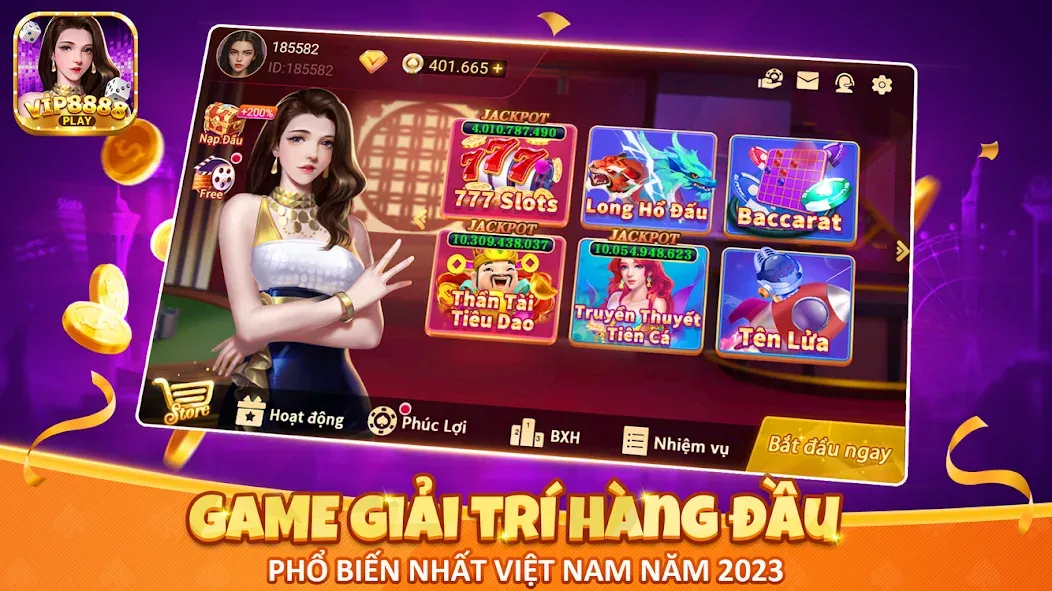 VIP8888 Play - Sòng Bạc ONLINE (ВИП8888 Плей)  [МОД Бесконечные деньги] Screenshot 1