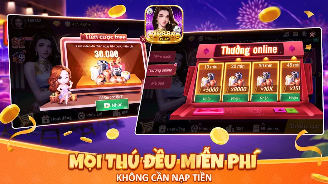 VIP8888 Play - Sòng Bạc ONLINE (ВИП8888 Плей)  [МОД Бесконечные деньги] Screenshot 2