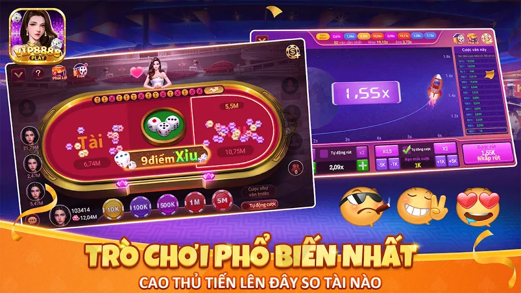 VIP8888 Play - Sòng Bạc ONLINE (ВИП8888 Плей)  [МОД Бесконечные деньги] Screenshot 3