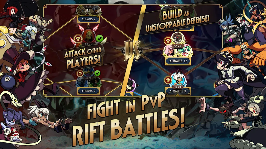 Skullgirls: Fighting RPG (Скулгрлз)  [МОД Mega Pack] Screenshot 5