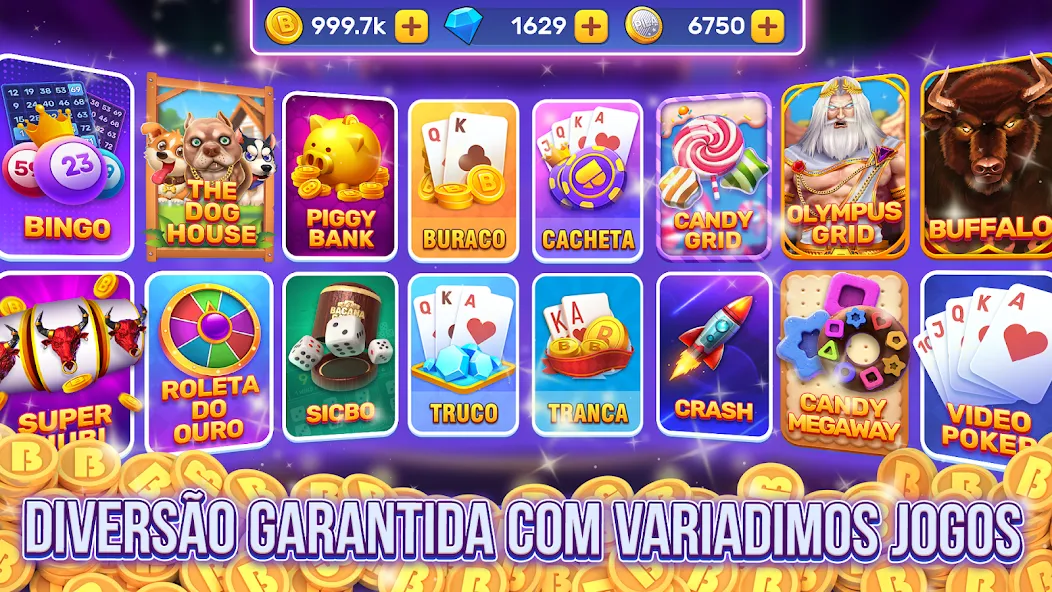 Bacana Games: Buraco & Slots (Бакана Геймс)  [МОД Все открыто] Screenshot 1