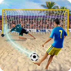 Скачать взлом Shoot Goal - Beach Soccer Game (Шут)  [МОД Все открыто] - стабильная версия apk на Андроид