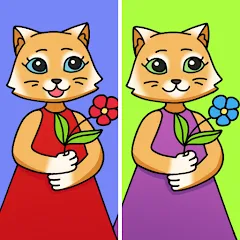Взломанная Find Differences: Cute Cats  [МОД Все открыто] - полная версия apk на Андроид