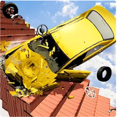 Взломанная Beam Drive Crash Death Stair C (Бим Драйв Краш Дэт Стэр С)  [МОД Много денег] - последняя версия apk на Андроид