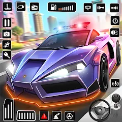 Взломанная Police Car Kids Driving Game (Кидс Полис Геймс)  [МОД Menu] - полная версия apk на Андроид