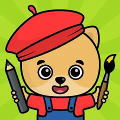 Взломанная Kids Coloring & Drawing Games  [МОД Unlocked] - полная версия apk на Андроид