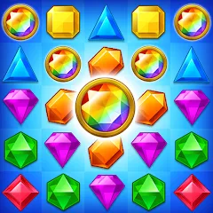Взломанная Jewel Match King  [МОД Бесконечные монеты] - последняя версия apk на Андроид