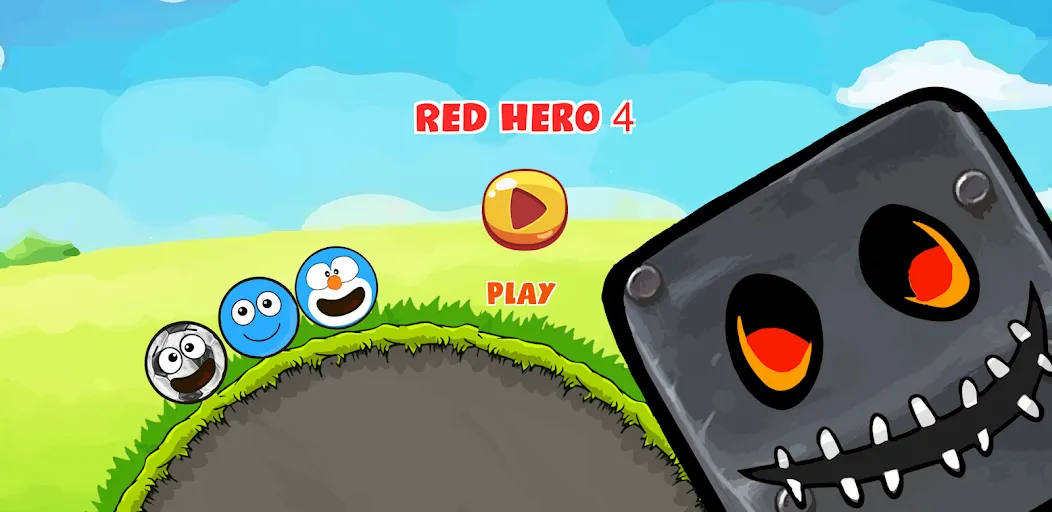 Red Hero 4 - red bounce ball 5  [МОД Menu] Screenshot 1