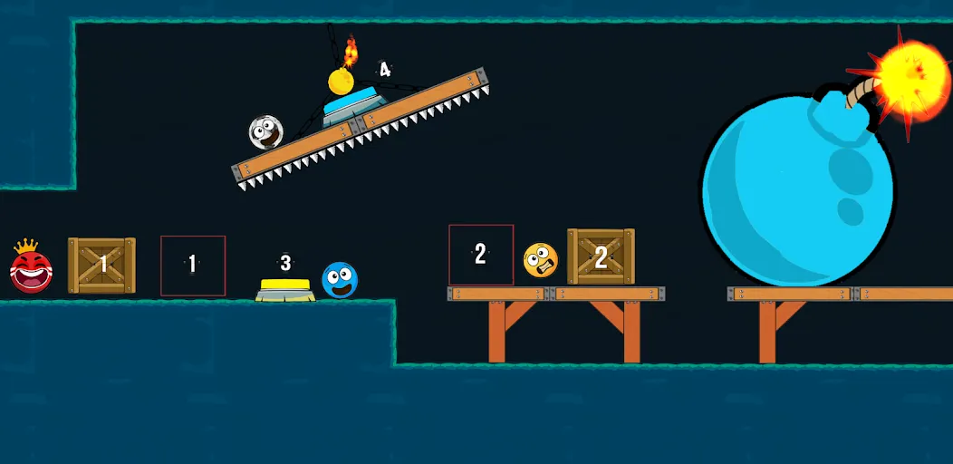 Red Hero 4 - red bounce ball 5  [МОД Menu] Screenshot 4