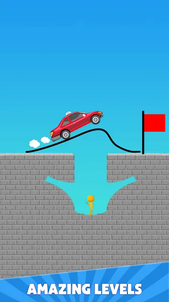 Draw Bridge Puzzle: Brain Game (Драу Бридж Пазл)  [МОД Все открыто] Screenshot 4