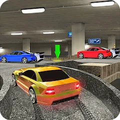 Взломанная Street Car Parking: Car Games  [МОД Mega Pack] - полная версия apk на Андроид