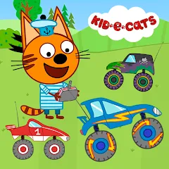 Скачать взломанную Kid-E-Cats: Kids Monster Truck  [МОД Все открыто] - стабильная версия apk на Андроид