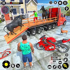 Взломанная Animal Transport Truck Game 3D (Игра Грузовик для перевозки животных)  [МОД Все открыто] - последняя версия apk на Андроид